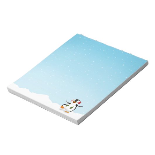 Bloc-note Pingouin d'hiver mignon (Tourné)