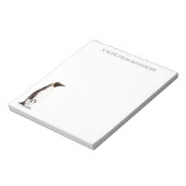 Bloc-note Pingouin mignon empereur avec bébé personnalisé (Tourné)