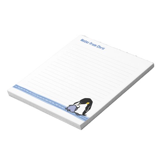 Bloc-note Pingouins de la faune Note Pad (Tourné)