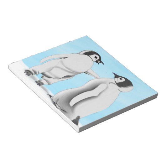 Bloc-note Pingouins douillets cool (Incliné)