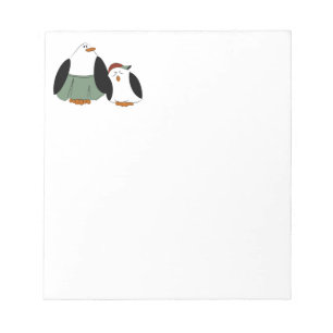 Bloc-note Pingouins en caricature mignons