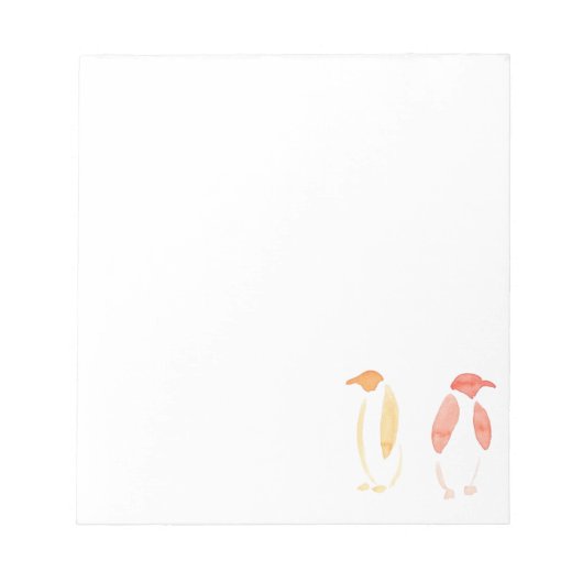 Bloc-note Pingouins orange (Devant)