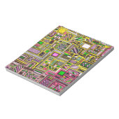 Bloc-note Pink and Yellow Geometric shapes pop art punk (Tourné)