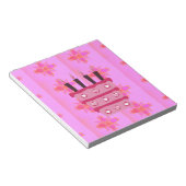 Bloc-note Pink Bird Cake Art Imprimer (Incliné)