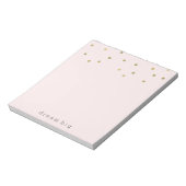Bloc-note Pink Blush Gold Sparkle Confetti Inspiration (Tourné)