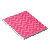 Bloc-note Pink Chevron Chic et Pad d'écriture fonctionnelle (Incliné)