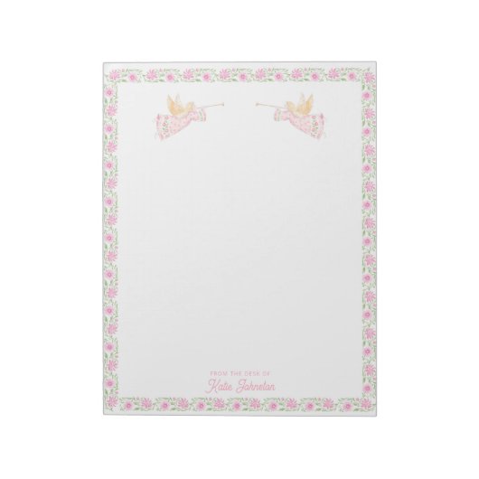 Bloc-note Pink Christmas Angels | Personalized (Tourné)