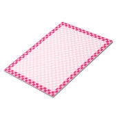 Bloc-note Pink Combination Classic Checkerboard par STaylor (Incliné)