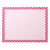 Bloc-note Pink Combination Classic Checkerboard par STaylor (Devant)