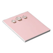 Bloc-note Pink Cupcake Kitchen Notepad Notes Cadeau (Incliné)