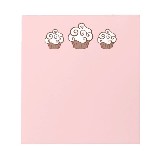 Bloc-note Pink Cupcake Kitchen Notepad Notes Cadeau (Devant)