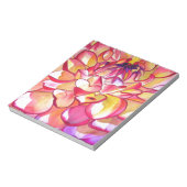 Bloc-note Pink Dahlia fleurs aquarelle art (Tourné)