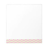 Bloc-note Pink et Lime Chevron (Devant)
