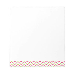 Bloc-note Pink et Lime Chevron