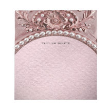 Pink Flower Notepad