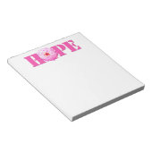 Bloc-note Pink HOPE Dahlia Photo Papeterie Note Pad (Incliné)