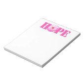 Bloc-note Pink HOPE Dahlia Photo Papeterie Note Pad (Tourné)