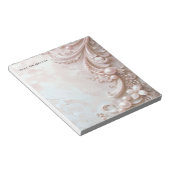 Bloc-note Pink Ornate Pearl and Floral Notepad (Incliné)