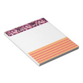 Bloc-note Pink Pebbled Glam petit croquis et pavé de notes (Incliné)