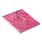 Bloc-note Pink - Poème nièce (Incliné)