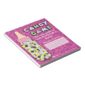 Bloc-note Pink & Purple Baby Bottle Candy Guesser Jeu (Incliné)