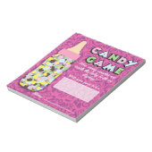 Bloc-note Pink & Purple Baby Bottle Candy Guesser Jeu (Tourné)
