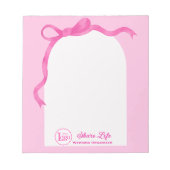 Bloc-note Pink Ribbon Wedding Gate  (Devant)