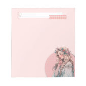 Bloc-note Pink Simple mignon Anime Boho Notepad (Devant)