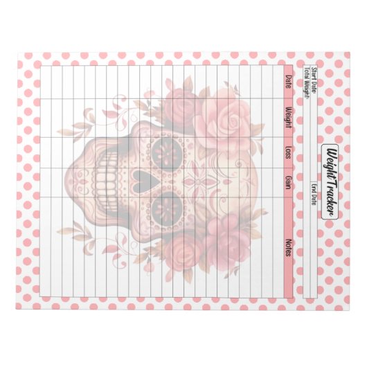 Bloc-note Pink Sugar Skull Tracker (Devant)