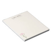 Bloc-note Pink Yarrow Wildflower Personalized Botanical (Incliné)