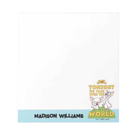 Bloc-note Pinky et le cerveau | Reprendre Le Monde (Devant)