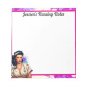 Bloc-note Pinup_ Infirmière Badass (Devant)