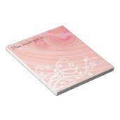 Bloc-note Piquer des spirales, des Filigree et des fleurs Ar (Incliné)