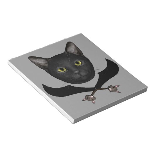 Bloc-note Pirate Drapeau Chat (Incliné)