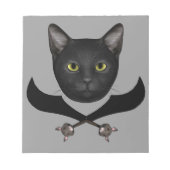 Bloc-note Pirate Drapeau Chat (Devant)