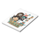 Bloc-note Pirate et bateau de pirate (Tourné)