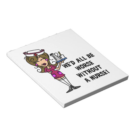 Bloc-note Pire sans infirmière (Incliné)