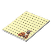 Bloc-note Pitbull avec Citrouilles d'Halloween (Tourné)