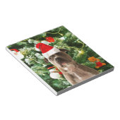 Bloc-note Pitbull Chien Arbre de Noël Ornements Snowman (Incliné)