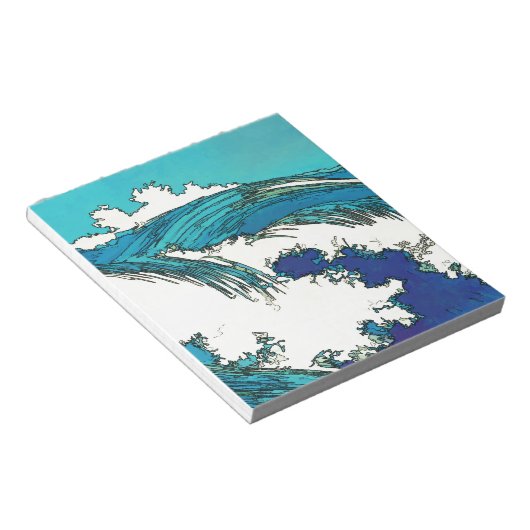 Bloc-note PixDezines konen uehara vagues océaniques, 上 原 (Incliné)