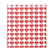 Bloc-note Pixel Coeur 8 bits Amour (Devant)