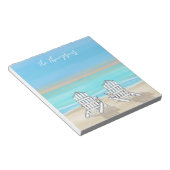 Bloc-note Plage Aquarelle Ocean Seashore Adirondddchers (Incliné)