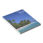Bloc-note Plage avec palmiers, Maldives (Incliné)