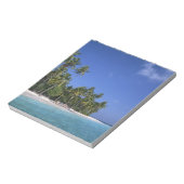 Bloc-note Plage avec palmiers, Maldives (Tourné)