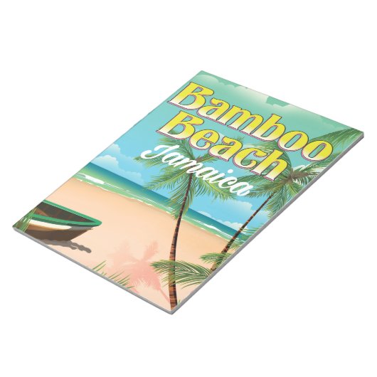 Bloc-note Plage de Bamboo Jamaïque (Incliné)