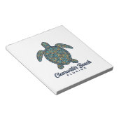Bloc-note Plage de Clearwater Floride Tortue de mer Concepti (Incliné)