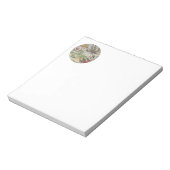 Bloc-note plage d'été poulpe vintage antique voile (Tourné)