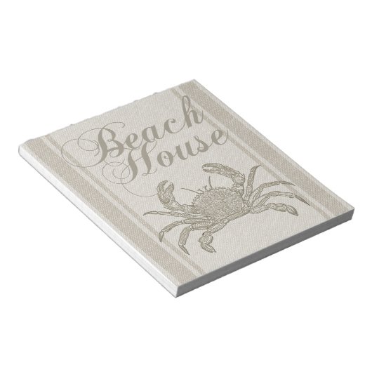 Bloc-note Plage House Crab Seashore (Incliné)