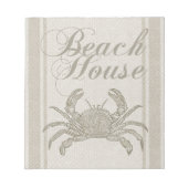 Bloc-note Plage House Crab Seashore (Devant)