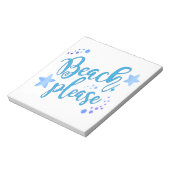 Bloc-note Plage s'il vous plaît (Tourné)